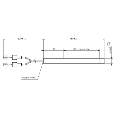 Bougie / Résistance pour les poêles à granulés la Nordica et autres, longueur totale 185 mm, 400W - Comparaison de produits