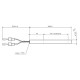 Bougie / Résistance pour les poêles à granulés la Nordica et autres, longueur totale 185 mm, 400W | Bougie | Pièces détachées pour poêles à granulés |