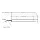 Bougie / Résistance pour les poêles à granulés Arce, Cadel, Eurofiamma, Eurosteaque et autres, longueur totale 101 mm, 300W | Bougie | Pièces détachées pour poêles à granulés |