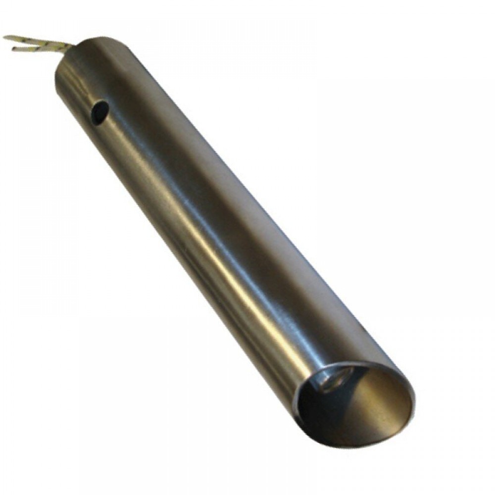 Résistance avec tube de canalisation d'air pour brûleur à granulés Ferroli, Anselmo Cola et d'autres, longueur totale 120mm, 350W | Résistances pour bruleurs à granulés | Pièces détachées pour bruleurs à granulés |