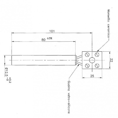 Bougie / Résistance pour poêles à granulés Eurofiamma, Arce et autres, longueur 80mm, 250W - Bougie pour poêles à granulés