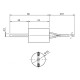 Bougie / Résistance basse tension pour poêles à granulés, longueur totale 66 mm, 90 - 100 W à 24 Volt AC | Bougie | Pièces détachées pour poêles à granulés |
