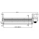 Ventilateur tangentiel de Ø45 mm, débit d'air de 165 m³/h | Ventilateurs et soufflantes | Pièces détachées pour poêles à granulés |