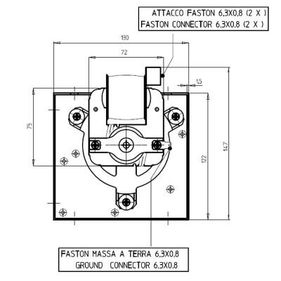 Ventilateur tangentiel pour poêles à granulés Sideros et d'autres, de Ø80 mm, débit d'air de 305 m³/h - Pièces détachées pour poêles à granulés