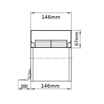 Ventilateur centrifuge EBM pour poêles à granulés Caminetti Montegrappa, Ecoteck, MCZ, Palazzetti, Ravelli, Royal et autres, débit 265 m³/h - EBM