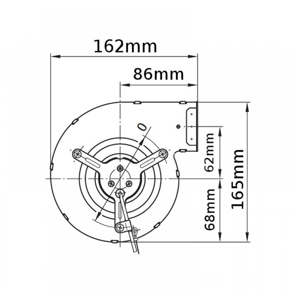 Ventilateur centrifuge EBM pour poêles à granulés Caminetti Montegrappa, Ecoteck, MCZ et autres, débit 265 m³/h | Ventilateurs et soufflantes | Pièces détachées pour poêles à granulés |