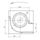 Ventilateur tangentiel Fergas pour poêles à granulés Cadel et autres de Ø80 mm, débit d'air de 305 m³/h | Ventilateurs et soufflantes | Pièces détachées pour poêles à granulés |