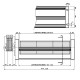 Ventilateur tangentiel de Ø80 mm, débit d'air de 250 m³/h | Ventilateurs et soufflantes | Pièces détachées pour poêles à granulés |