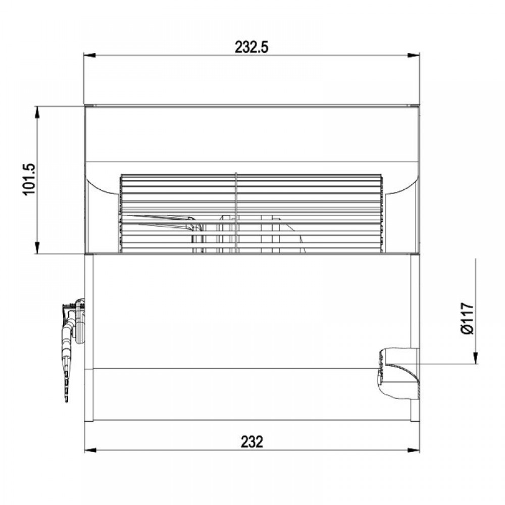 Ventilateur centrifuge EBM pour les poêles à granulés, flow 800 m³/h | Ventilateurs et soufflantes | Pièces détachées pour poêles à granulés |