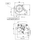 Ventilateur tangentiel de Ø80 mm, débit d'air de 175/195 m³/h | Ventilateurs et soufflantes | Pièces détachées pour poêles à granulés |