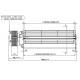 Ventilateur tangentiel de Ø80 mm, débit d'air de 175/195 m³/h | Ventilateurs et soufflantes | Pièces détachées pour poêles à granulés |