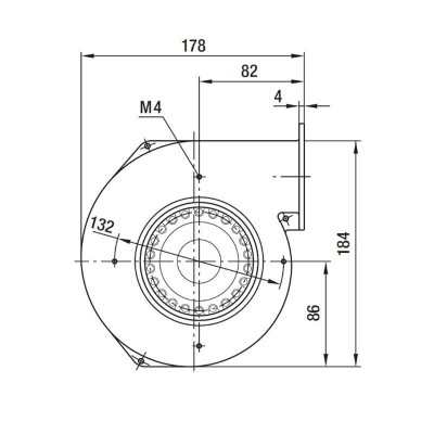 Ventilateur centrifuge EBM pour poêles à granulés Clam, débit 265 m³/h - Comparaison de produits
