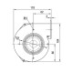 Ventilateur centrifuge EBM pour poêles à granulés Clam, débit 265 m³/h | Ventilateurs et soufflantes | Pièces détachées pour poêles à granulés |