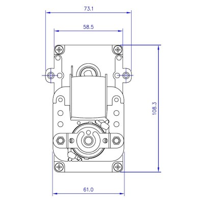 Motoréducteur à arbre creux Mellor KB1014, 3RPM pour poêle à granulés Karmek One, Caminetti Montegrappa et autres - Motoréducteurs pour poêles à granulés