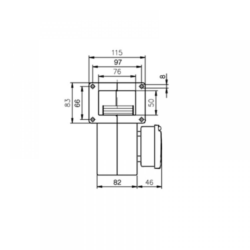 Ventilateur centrifuge EBM pour poêles à granulés, débit 155 m³/h | Ventilateurs et soufflantes | Pièces détachées pour poêles à granulés |