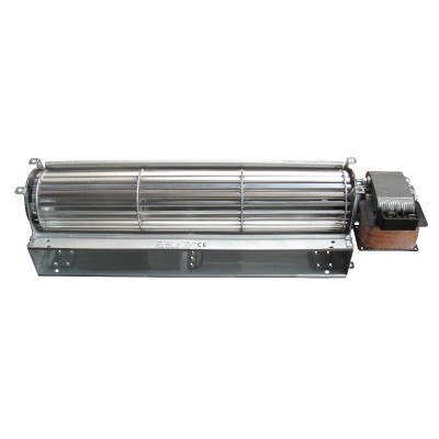 Ventilateur tangentiel Fergas pour poêles à granulés Anselmo Cola, Cadel, Ferroli, La Nordica et autres de Ø60 mm, débit d'air de 180 m³/h - Pièces détachées pour poêles à granulés