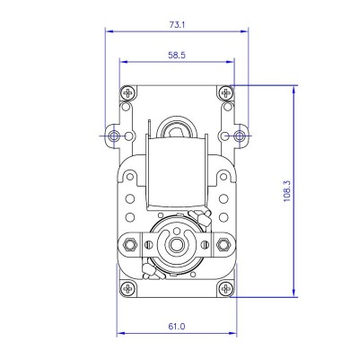 Motoréducteur à arbre creux Mellor KB1004, 5RPM pour poêle à granulés Karmek One, Eurostek et autres - Motoréducteurs pour poêles à granulés
