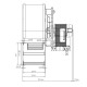 Ventilateur centrifuge EBM pour poêles à granulés Ecoteck, Edilkamin, Ravelli et autres, débit 140 m³/h | Ventilateurs et soufflantes | Pièces détachées pour poêles à granulés |