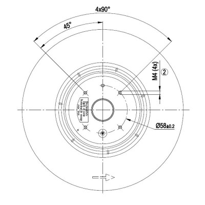 Ventilateur centrifuge EBM pour poêles à pellets Ecoforest, Edilkamin et d'autres, débit 195 m³/h - EBM