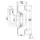 Ventilateur centrifuge EBM, débit 195 m³/h | Ventilateurs et soufflantes | Pièces détachées pour poêles à granulés |