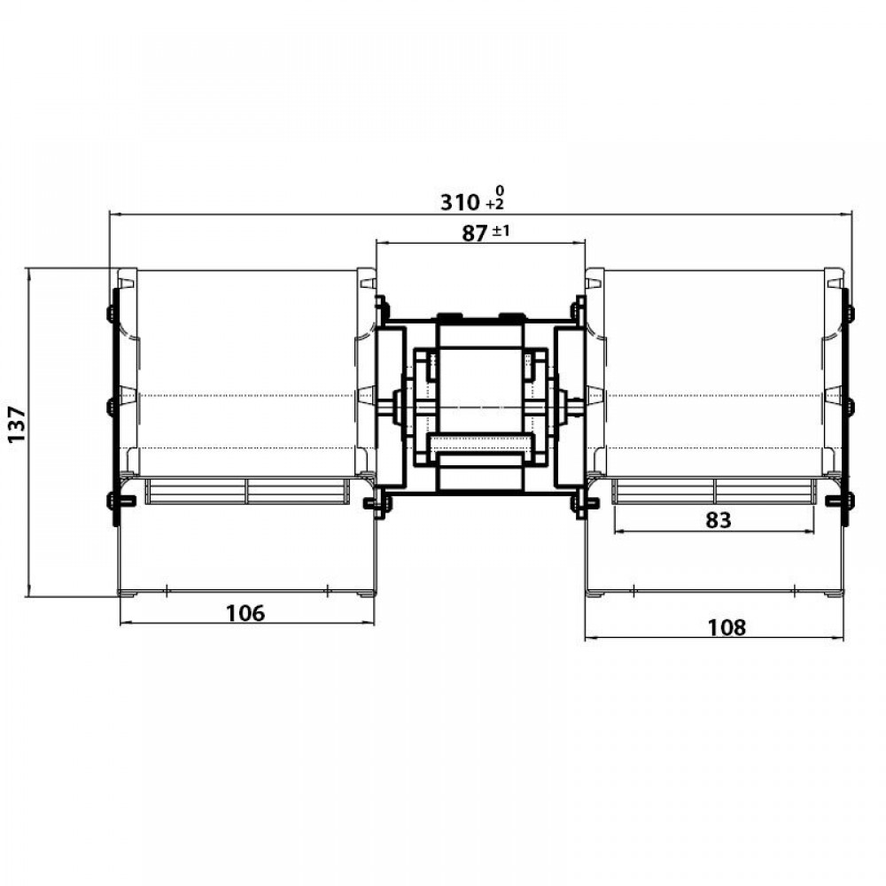 Ventilateur centrifuge Fergas pour poêles à granulés Ecoforest, Ecoteck, Edilkamin, Italiana Camini, Prisma, Ravelli, Sicalor et autres , débit 440 m³/h | Ventilateurs et soufflantes | Pièces détachées pour poêles à granulés |