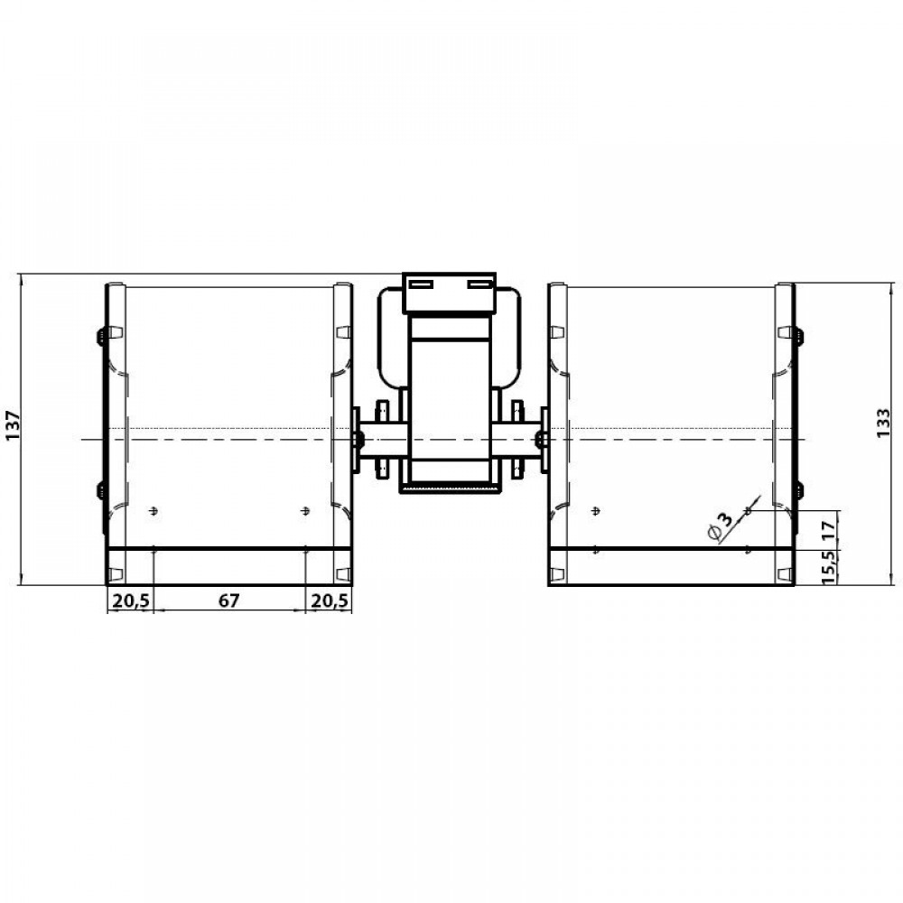 Ventilateur centrifuge Fergas pour poêles à granulés Ecoforest, Ecoteck, Edilkamin, Italiana Camini, Prisma, Ravelli, Sicalor et autres , débit 440 m³/h | Ventilateurs et soufflantes | Pièces détachées pour poêles à granulés |