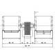 Ventilateur centrifuge Fergas pour poêles à granulés Eva Calor, Prisma, Sicalor, Ecoforest et autres, débit 420 m³/h | Ventilateurs et soufflantes | Pièces détachées pour poêles à granulés |