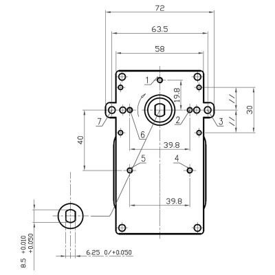 Motoréducteur arbre creux Kenta K9117153, 5RPM pour poêle à granulés Ambiente E Calore, Bestfire, Cadel, Deville, Karmek One, Puros, Qlima, Italiana Camini, Eurofiamma, Eurostek, Fair, Italflame, King Fire, Mecatech, MG, Tecnoflam, TMC, Zibro et autres - Motoréducteurs pour poêles à granulés
