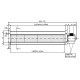 Ventilateur tangentiel de Ø60 mm, débit d'air de 190 m³/h | Ventilateurs et soufflantes | Pièces détachées pour poêles à granulés |