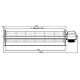Ventilateur tangentiel Fergas pour poêles à granulés de Ø60 mm, débit d'air de 250 m³/h | Ventilateurs et soufflantes | Pièces détachées pour poêles à granulés |