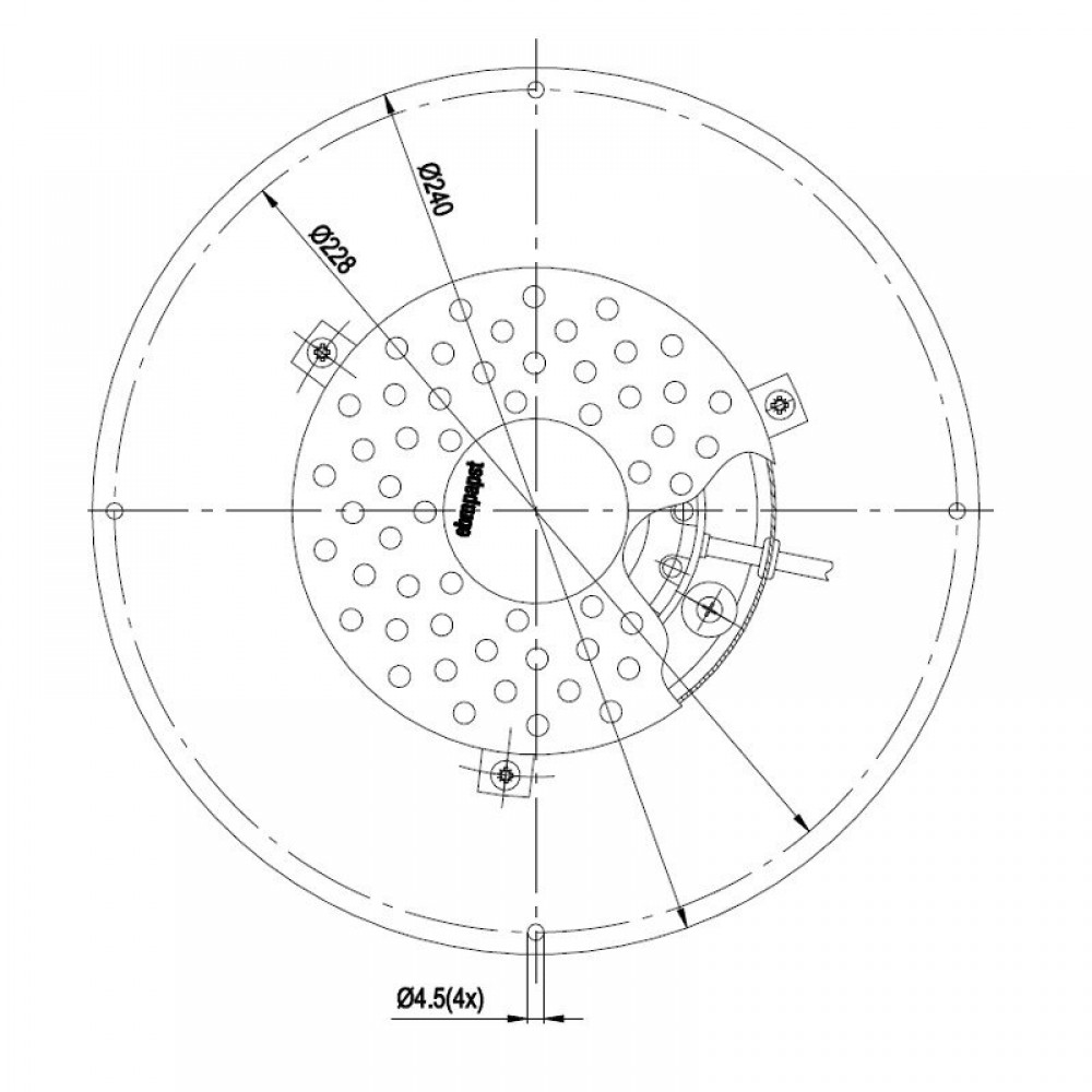 Ventilateur extracteur de fumée EBM, Débit d'air maximum 450 m³/h | Ventilateurs et soufflantes | Pièces détachées pour poêles à granulés |