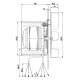 Ventilateur extracteur de fumée EBM, Débit d'air maximum 450 m³/h | Ventilateurs et soufflantes | Pièces détachées pour poêles à granulés |