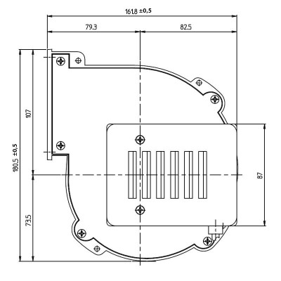 Ventilateur  Centrifuge Fergas, pour poêles à granulés Sicalor, Prisma et d'autres, débit 220 m³/h - Pièces détachées pour poêles à granulés