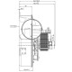 Extracteur de fumée EBM pour poêles à granulés Elite, Equation, Ferroli, Karmek One et autres, Débit d'air maximum 165 m³/h | Ventilateurs et soufflantes | Pièces détachées pour poêles à granulés |