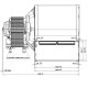 Ventilateur centrifuge EBM, débit 210 m³/h | Ventilateurs et soufflantes | Pièces détachées pour poêles à granulés |