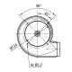 Extracteur de fumée EBM pour poêles à granulés Palladio, Débit d'air maximum 170 m³/h | Ventilateurs et soufflantes | Pièces détachées pour poêles à granulés |