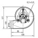 Extracteur de fumée EBM pour poêles à granulés Palladio, Débit d'air maximum 170 m³/h | Ventilateurs et soufflantes | Pièces détachées pour poêles à granulés |