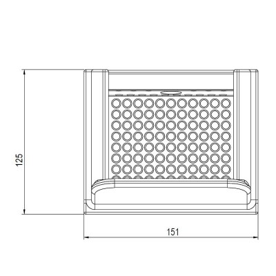 Pot de combustion en fonte pour poêle à granulé Eco Spar Orion, 151X125 - Pot de combustion pour poêles à granulés