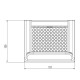Pot de combustion en fonte pour poêle à granulé, 151X125 | Braseros | Chambre de combustion |