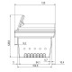 Pot de combustion en fonte pour poêle à granulé, 151X125 | Braseros | Chambre de combustion |