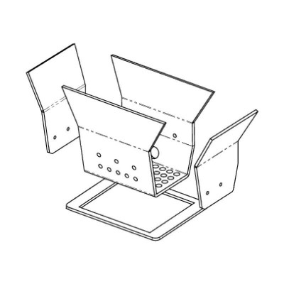 Acier inoxydable pot de combustion pour poêle à granulé Ecoteck, Ravelli et d'autres - Pot de combustion pour poêles à granulés