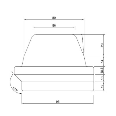 Pot de combustion en fonte pour poêle à granulé Karmek One, Moretti Design, 165 x 106 mm - Pot de combustion pour poêles à granulés
