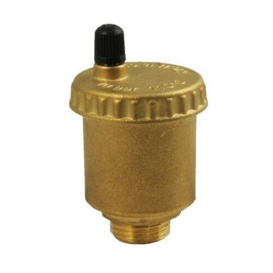 Lot De 5 Purgeurs D'air Automatiques Pour Radiateur - Laiton Nickelé, Filetage 1/2" - Clapet Anti-retour, Auto-étanche