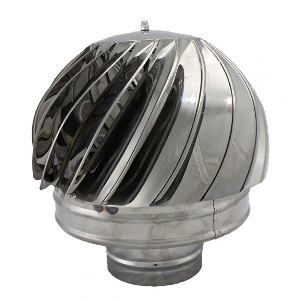 Chapeau de cheminée rotatif Aspiromatic, Inox, Ф80 | Chapeaux de cheminée | Cheminée |