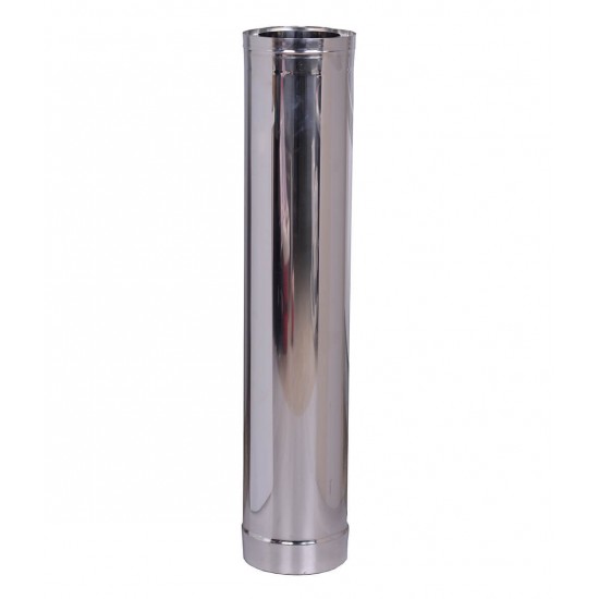 Acier Inoxydable Cheminée Conduit Doublure - 80mm/8cm/1m - Solide Tuyau