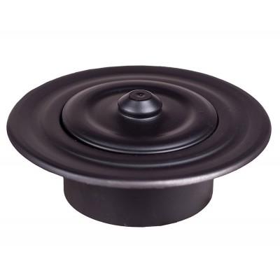 Rosace de cheminée pour poêle à granulés, diamètre 80 mm, noire - Rechercher