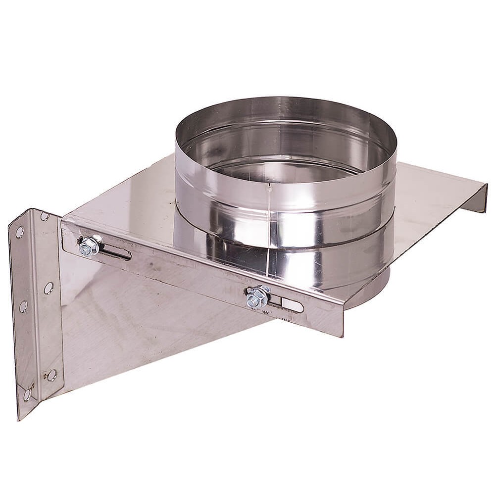 Support mural conduit cheminée réglable, acier inoxydable AISI 304, Ф130-Ф500 | Support mural conduit cheminée | Cheminée |