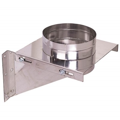 Support mural conduit cheminée réglable, acier inoxydable AISI 304, Ф130-Ф500 - Support mural conduit cheminée