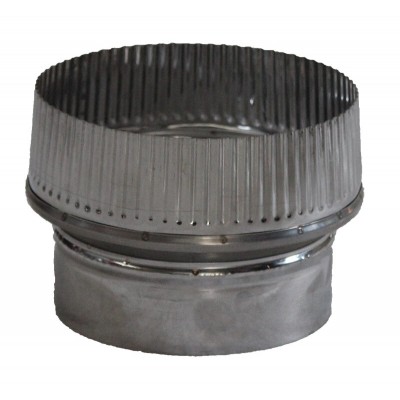 Réducteur de tuyau de conduit de poêle à granulés en acier inoxydable Ø80-130 - Reducteur conduit cheminee 