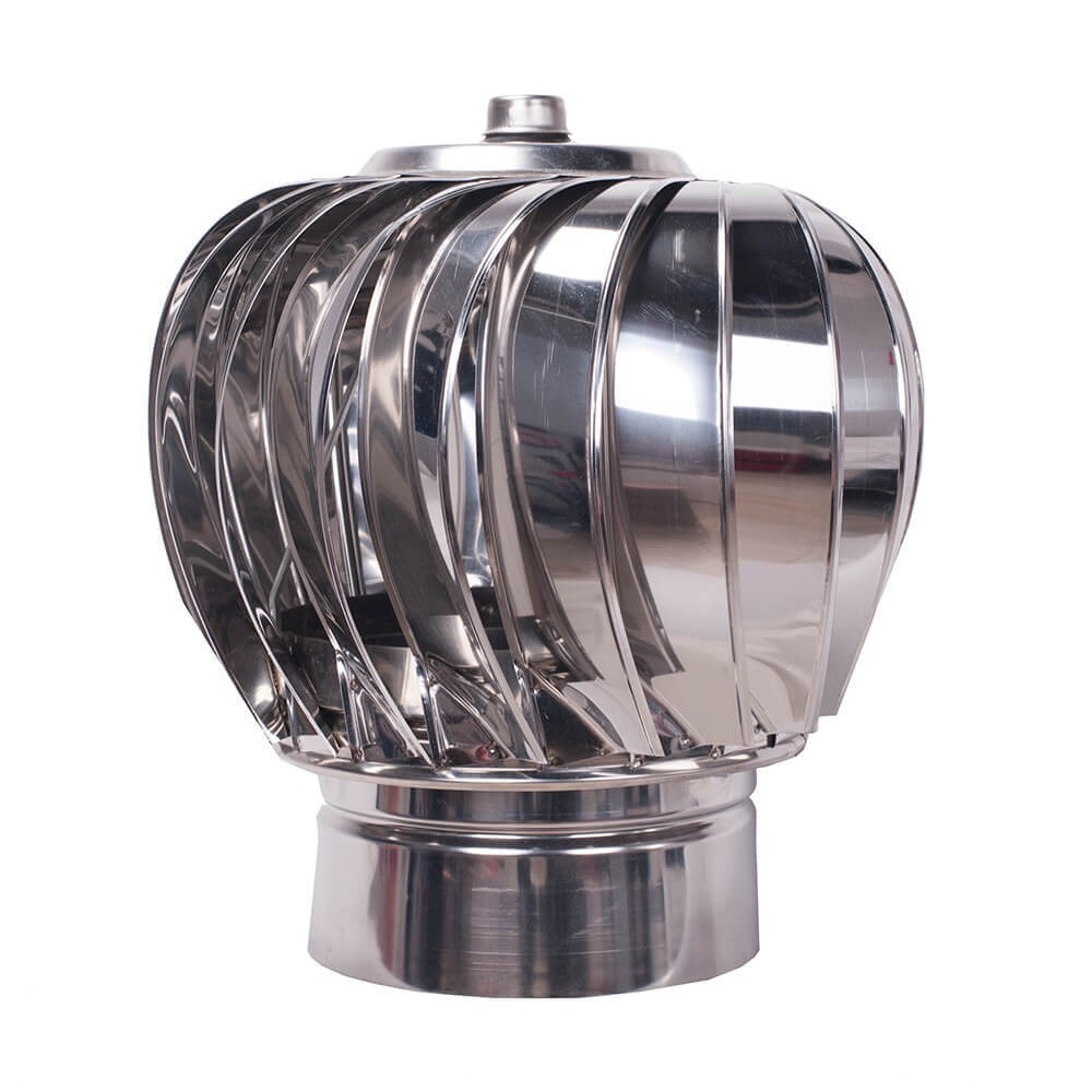 Chapeau de cheminée rotatif Aspiromatic T200, Inox AISI 304, Ф130 | Chapeaux de cheminée | Cheminée |